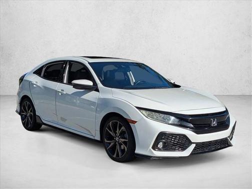 White Orchid Pearl 2018 Honda Civic Sport Touring