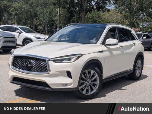 Majestic White 2019 INFINITI QX50 Luxe