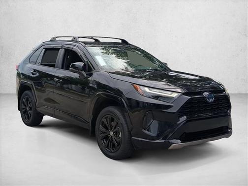 Midnight Black Metallic 2022 Toyota RAV4 Hybrid SE