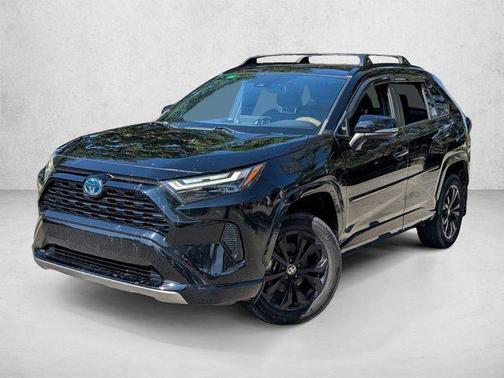 Midnight Black Metallic 2022 Toyota RAV4 Hybrid SE