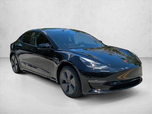 Solid Black 2021 Tesla Model 3 Standard Range Plus