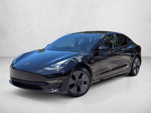 Solid Black 2021 Tesla Model 3 Standard Range Plus
