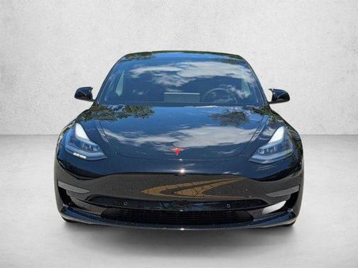 Solid Black 2021 Tesla Model 3 Standard Range Plus