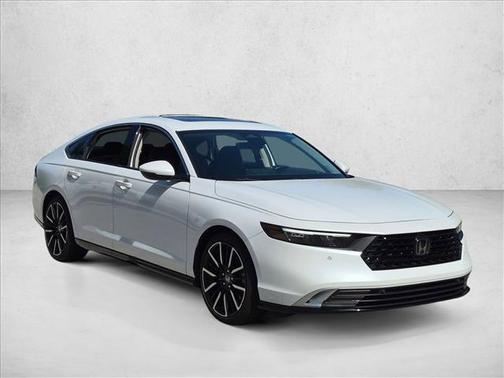 Platinum White Pearl 2024 Honda Accord Hybrid Touring