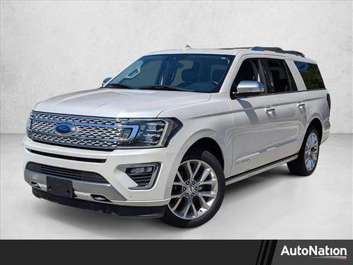 White Platinum Metallic Tri-Coat 2019 Ford Expedition Max Platinum