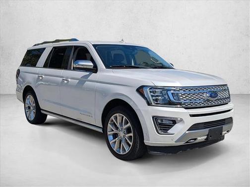 White Platinum Metallic Tri-Coat 2019 Ford Expedition Max Platinum