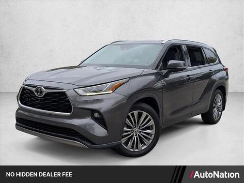 Magnetic Gray Metallic 2022 Toyota Highlander Platinum
