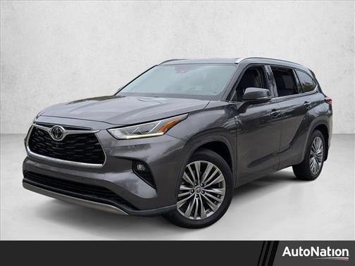 Magnetic Gray Metallic 2022 Toyota Highlander Platinum