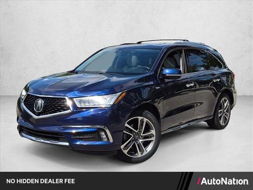 Blue 2018 Acura MDX Sport Hybrid w/Advance Package