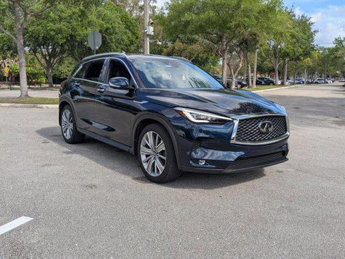 Hermosa Blue 2021 INFINITI QX50 SENSORY