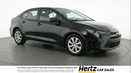 Midnight Black Metallic 2025 Toyota Corolla LE