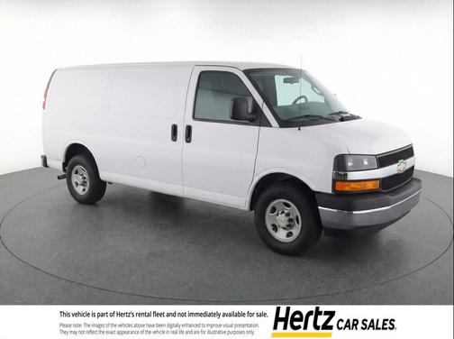 Summit White 2025 Chevrolet Express 3500 RWD 3500 Extended Wheelbase LT