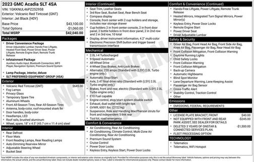 2023 GMC Acadia AWD SLT