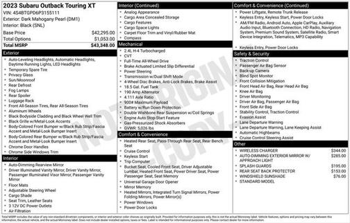 2023 Subaru Outback Touring XT
