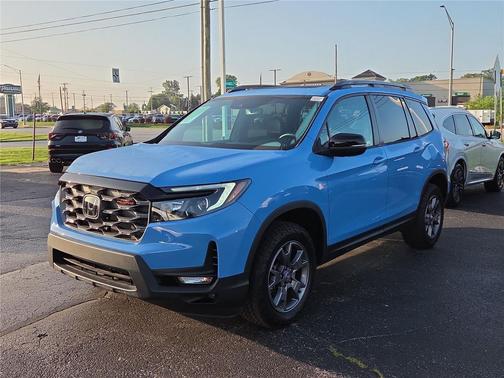 Diffused Sky Blue Pearl 2024 Honda Passport AWD TrailSport
