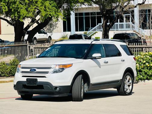 White Platinum Metallic Tri-Coat 2012 Ford Explorer Limited