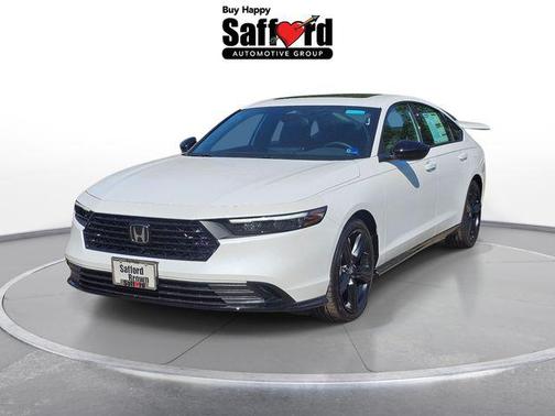 Platinum White Pearl 2026 Honda Accord Hybrid Sport-L