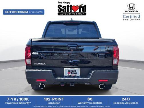 Crystal Black Pearl 2025 Honda Ridgeline RTL