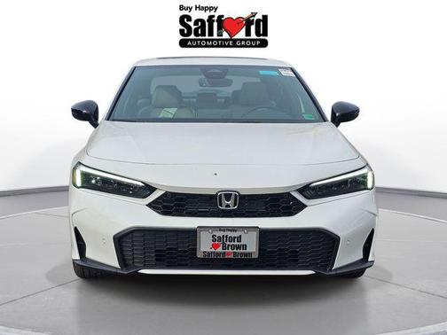 Platinum White Pearl 2026 Honda Civic Hybrid Sport Touring