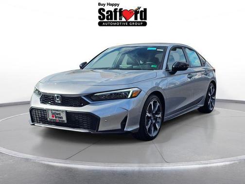 Solar Silver Metallic 2026 Honda Civic Hybrid Sport Touring