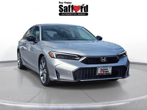 Solar Silver Metallic 2026 Honda Civic Hybrid Sport Touring