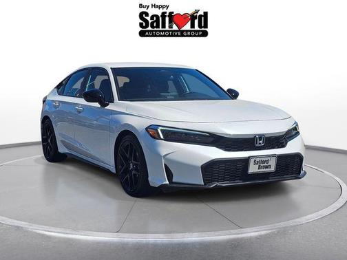 Platinum White Pearl 2025 Honda Civic Sport