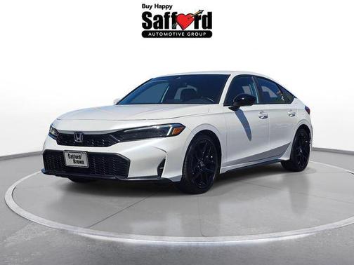 Platinum White Pearl 2025 Honda Civic Sport