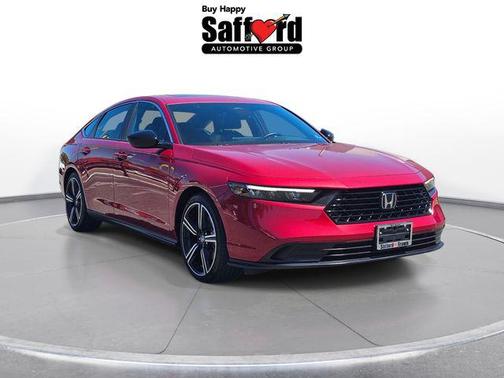 Radiant Red Metallic 2025 Honda Accord Hybrid Sport