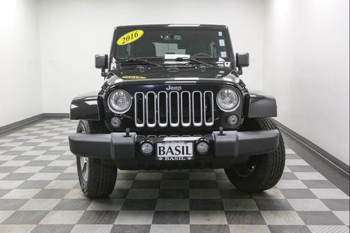 Black 2016 Jeep Wrangler Unlimited Sahara