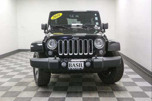 Black 2016 Jeep Wrangler Unlimited Sahara