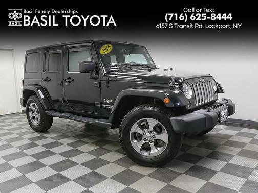 Black 2016 Jeep Wrangler Unlimited Sahara