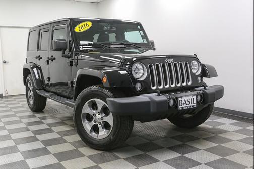 Black 2016 Jeep Wrangler Unlimited Sahara
