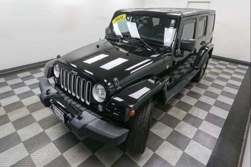 Black 2016 Jeep Wrangler Unlimited Sahara