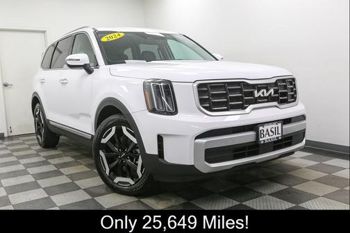 Glacial White Pearl 2024 Kia Telluride S