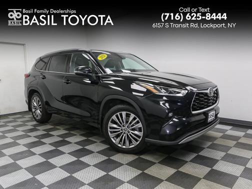 Midnight Black Metallic 2021 Toyota Highlander Platinum
