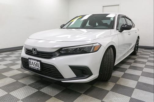 Platinum White Pearl 2022 Honda Civic Sport