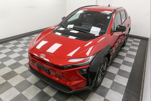 Supersonic Red w/Black Overfenders 2026 Toyota bZ XLE Plus