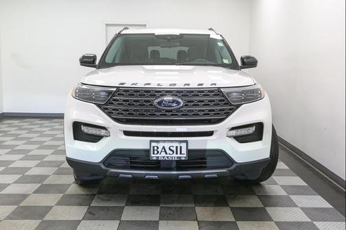 Star White Metallic Tri-Coat 2023 Ford Explorer XLT
