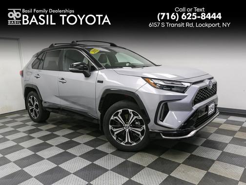 Silver Sky Metallic/Midnight Black Metallic 2023 Toyota RAV4 Prime XSE