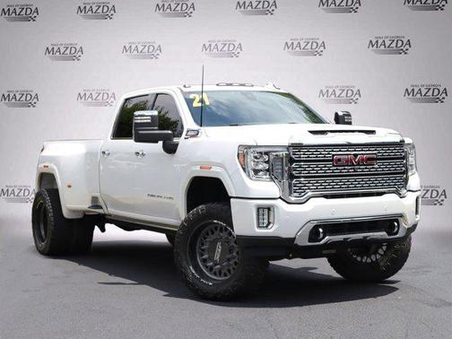 White Frost Tricoat 2021 GMC Sierra 3500 Denali