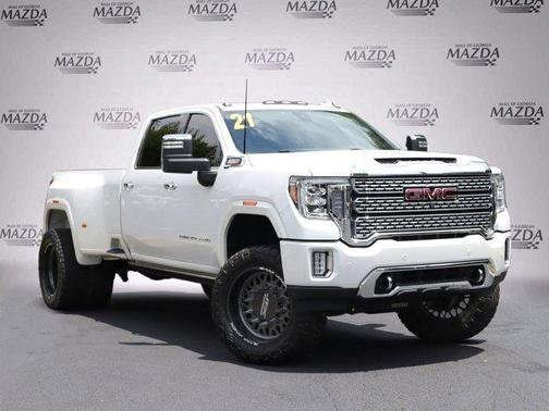 White Frost Tricoat 2021 GMC Sierra 3500 Denali