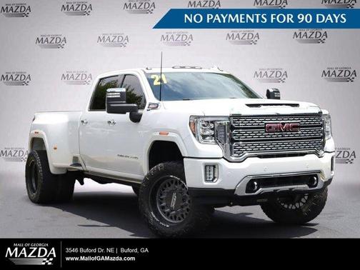 White Frost Tricoat 2021 GMC Sierra 3500 Denali