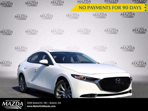 Snowflake White Pearl Mica 2026 Mazda Mazda3 FWD w/Preferred Package