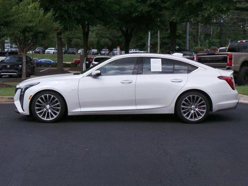Crystal White Tricoat 2025 Cadillac CT5 Premium Luxury