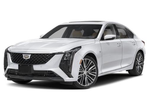 Crystal White Tricoat 2025 Cadillac CT5 Premium Luxury