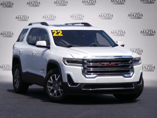 White Frost Tricoat 2022 GMC Acadia SLT