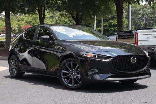 Jet Black Mica 2026 Mazda Mazda3 FWD w/Preferred Package