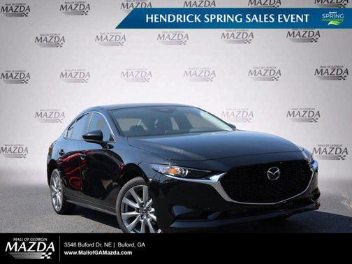 Jet Black Mica 2026 Mazda Mazda3 FWD w/Preferred Package