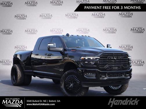 Diamond Black Crystal Pearlcoat 2026 RAM 3500 Laramie Mega Cab 4x4 6'4' Box