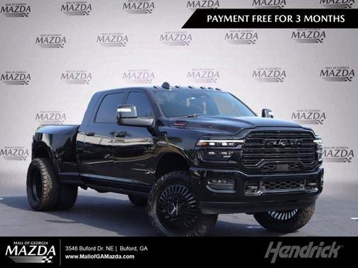 Diamond Black Crystal Pearlcoat 2026 RAM 3500 Laramie Mega Cab 4x4 6'4' Box